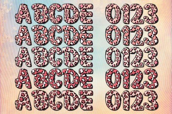 Pink Leopard Font preview 2