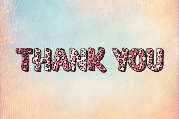 Pink Leopard Font preview 4