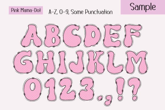 Pink Mama Font preview 3