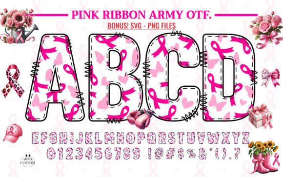 Pink Ribbon Army1 Font