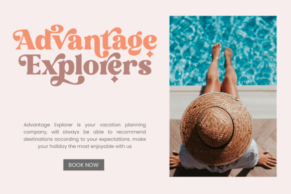 Pink Sunset Font preview 2
