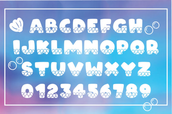 Baby Mermaid Font preview 2