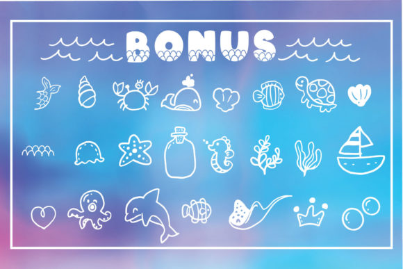 Baby Mermaid Font preview 3