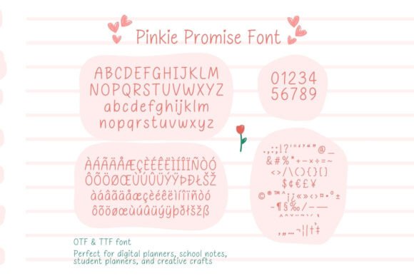 Pinkie Promise Font preview 2