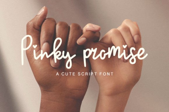 Pinky Promise Font preview 2