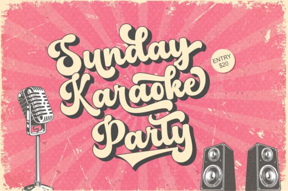 Pinky Retro Font preview 3