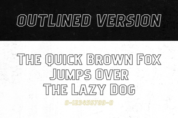 Pittsbrook Outline Font preview 2