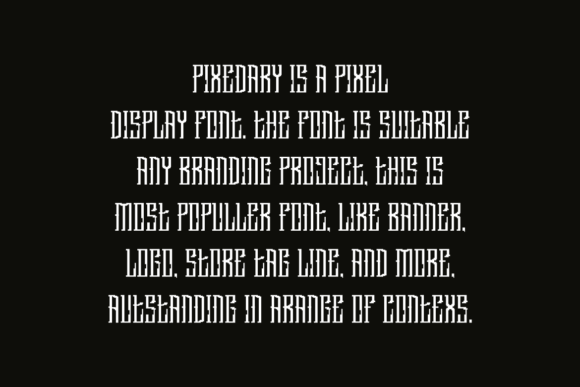 Pixedary Font preview 4