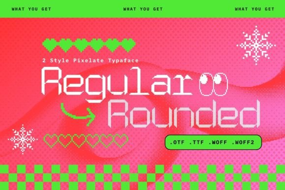 Pixalatte Font preview 2