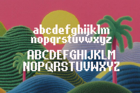 Pixel Purl Font preview 3