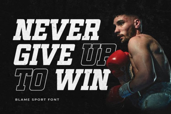 Blame Sport Font preview 2