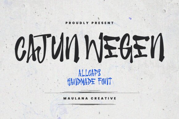 Cajun Wegen Font
