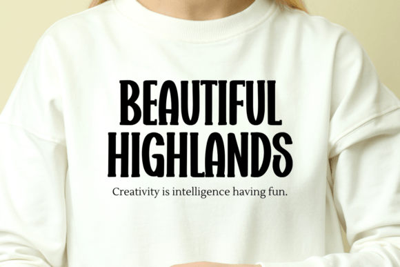 Planner Highland Font preview 4