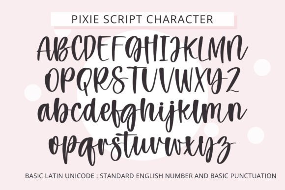 Pixie Script Font preview 2