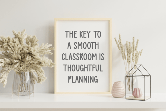 Planning Teacher Font preview 4