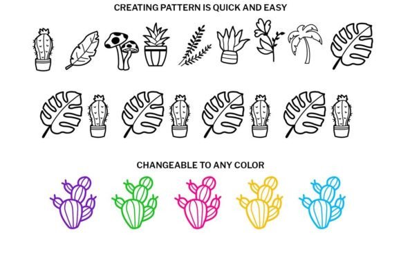 Plant Doodle Font preview 3