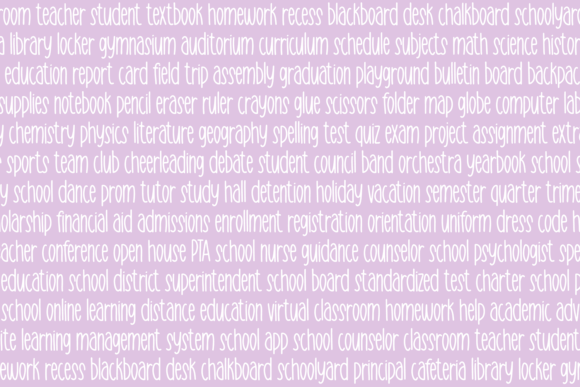 Planning Weekend Font preview 3