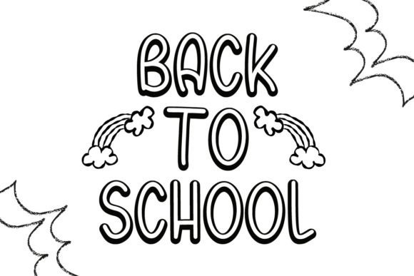 Playful Outline Font preview 3