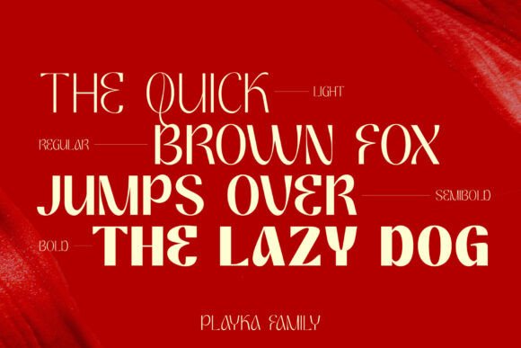 Playka Font preview 2