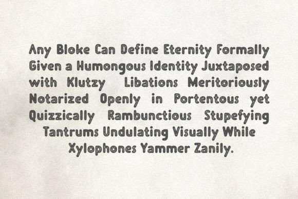 Plopin Rough Font preview 2