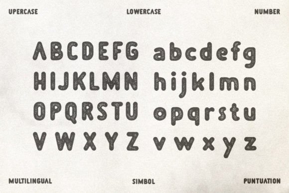 Plopin Rough Font preview 3