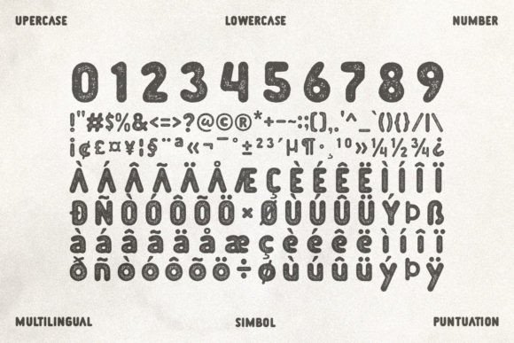 Plopin Rough Font preview 4