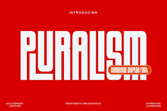Plularism Font preview 2