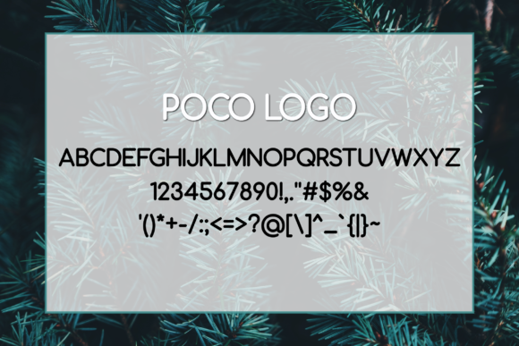 Poco Logo Font preview 4