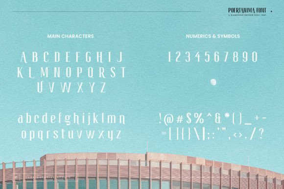Poertanima Font preview 4