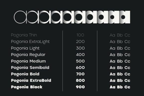 Pogonia Font preview 2