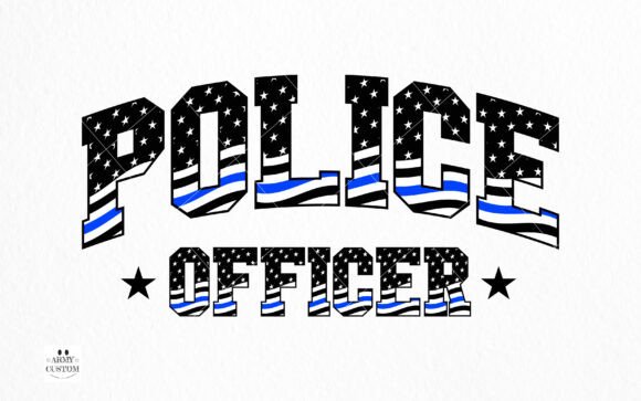 Police Flag Font preview 2