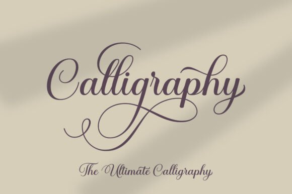 Calestine Calligraphy Font preview 4