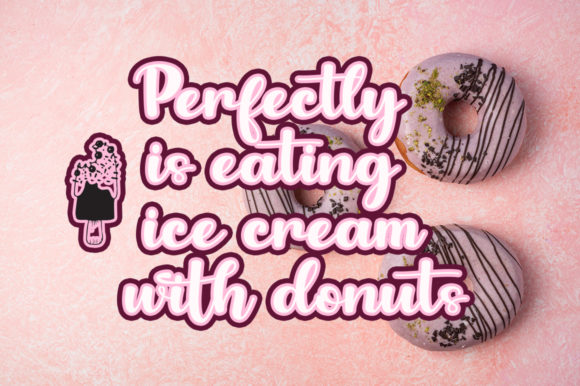 Popsicle Chocolate Font preview 2