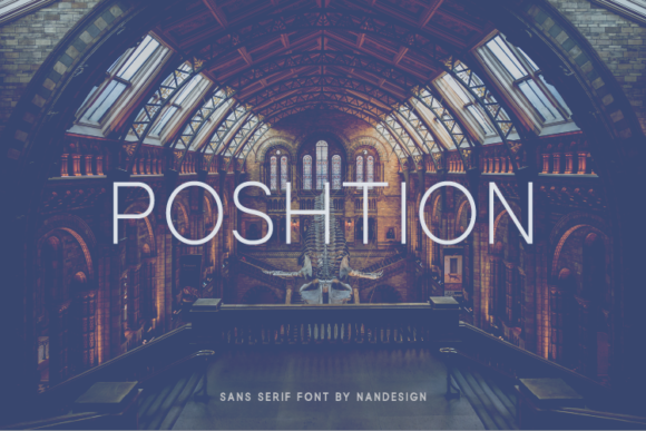 Poshtion Font preview 2