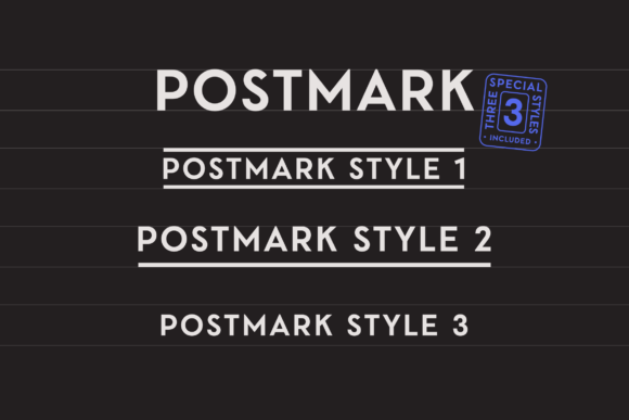 Postmark Font preview 2