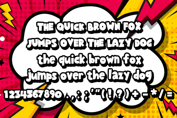 Power Comic Font preview 4