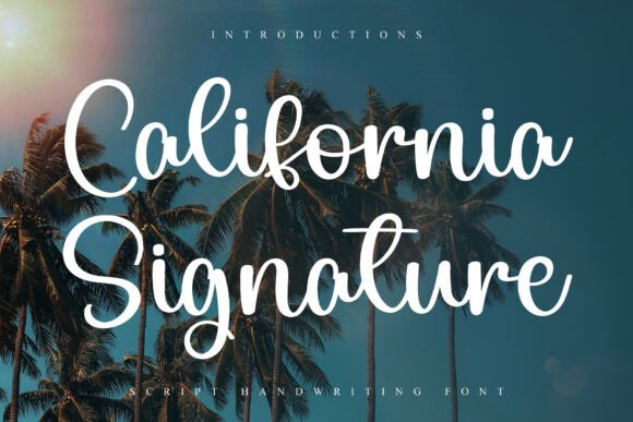 California Signature Font