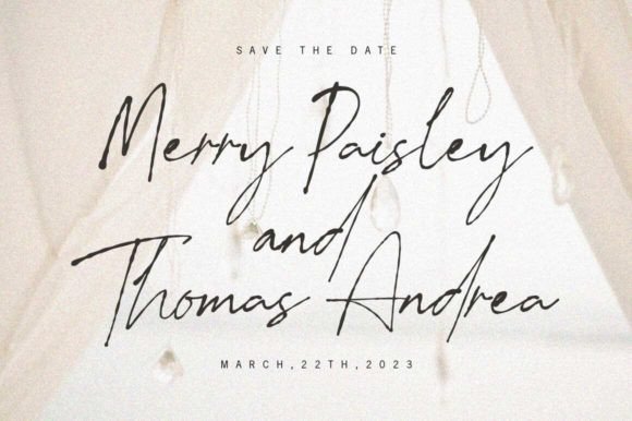 Princess Signature Font preview 2