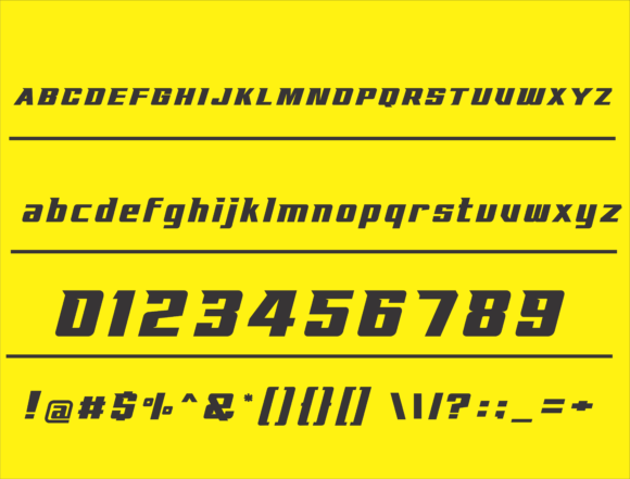 Pro Circuit Font preview 3