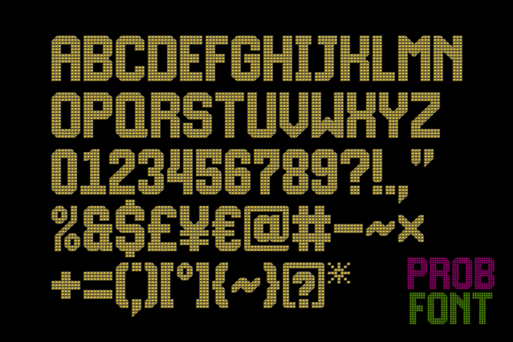 Prob Font preview 2