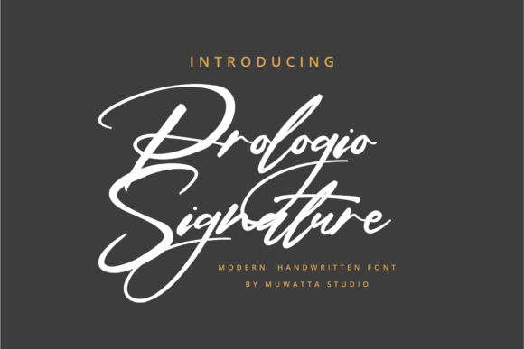 Prologie Signature Font