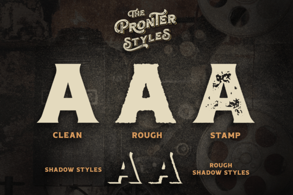 Pronter Font preview 4