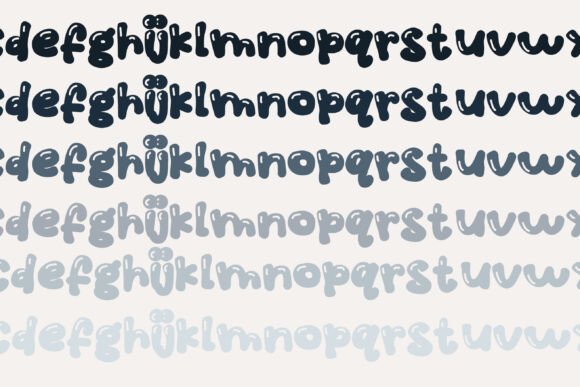 Pudgie Plush Font preview 2