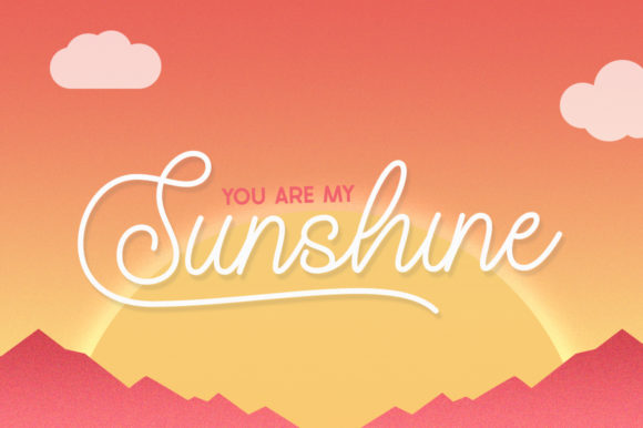 California Sunset Font preview 2