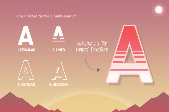 California Sunset Font preview 4
