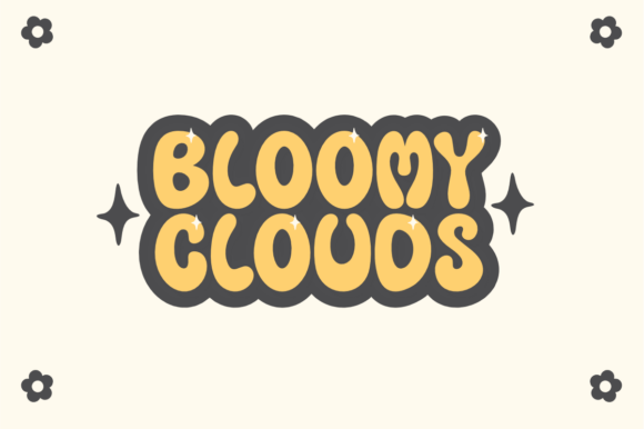 Puffy Bloom Font preview 4