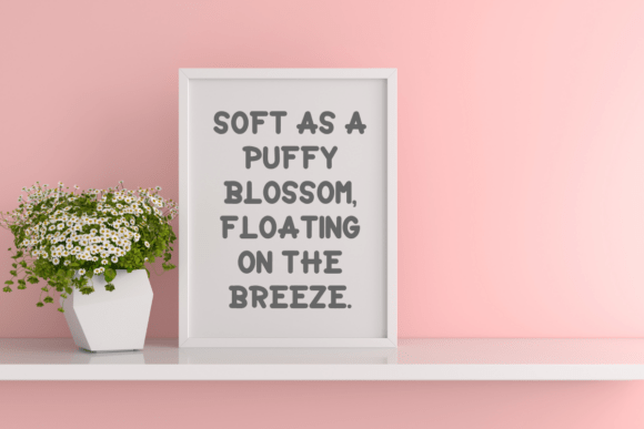 Puffy Blossom Font preview 2