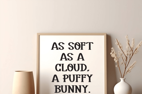 Puffy Bunny Font preview 2