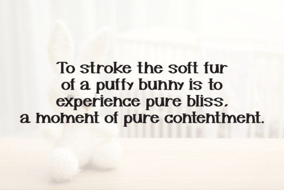 Puffy Bunny Font preview 3