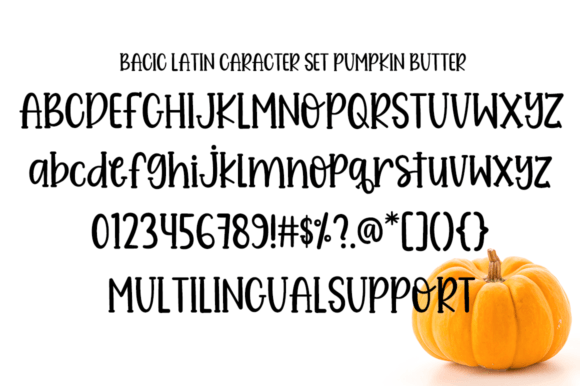 Pumpkin Butter Font preview 4